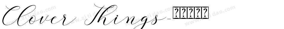 Clover Things字体转换